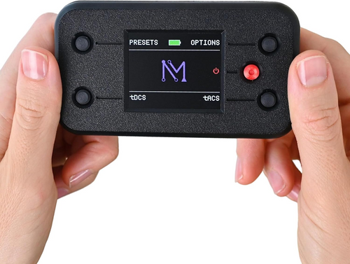 NeuroMyst Pro tDCS Device Kit - Dual DC + AC Modes, Broad Dose (4 mA)