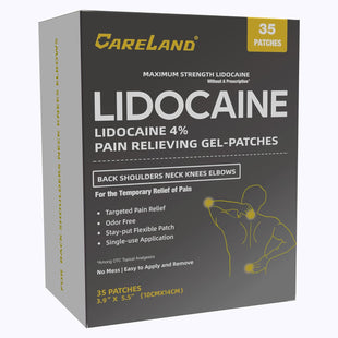 CARELAND 4% Lidocaine Gel Patches UK – Comfort for Back, Muscles & Joints