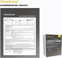 CARELAND 4% Lidocaine Gel Patches UK – Comfort for Back, Muscles & Joints